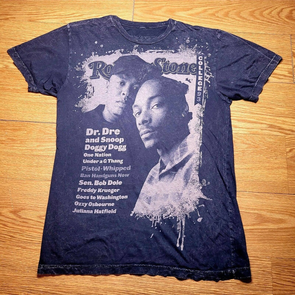 Vintage Rolling Stone Collection T Shirt Dre Snoop Dogg 9/30/93 Issue 666 Sz Med